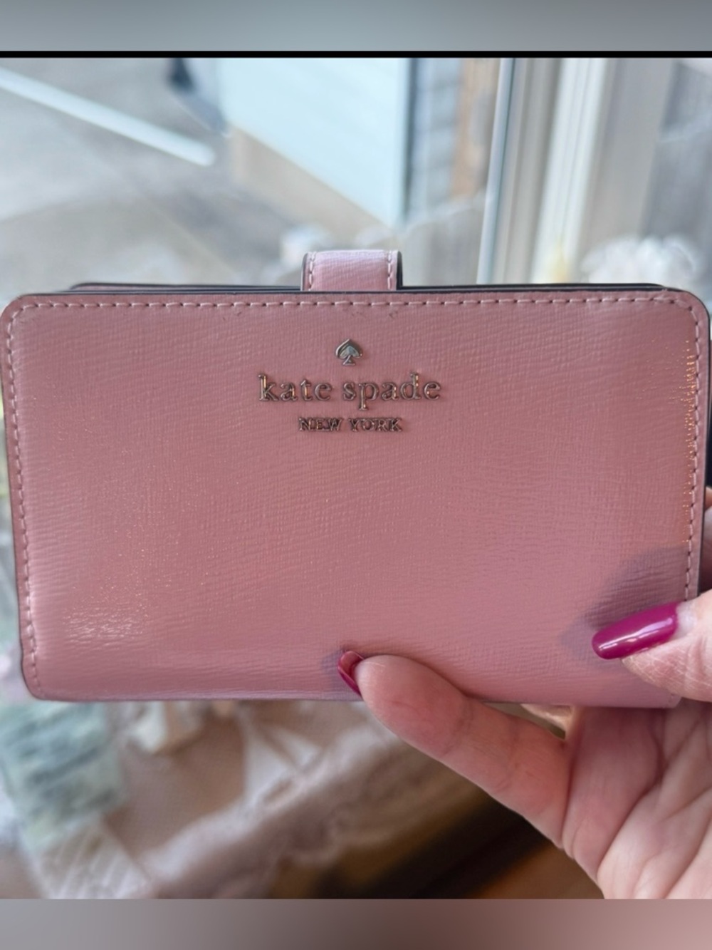 Beautiful New Pink Kate Spade medium Wallet.